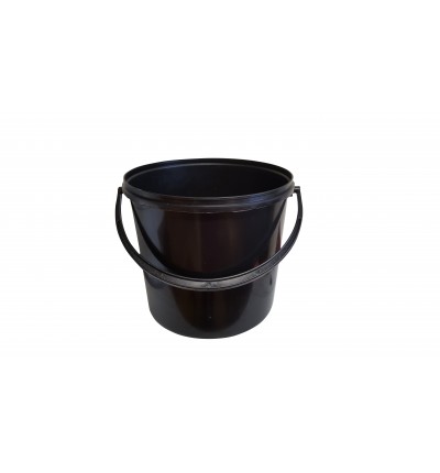 Bucket 10l black without cover 