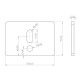 Thermal insulating washers 100x70x5